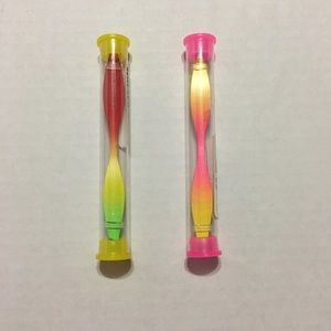 Neon double ended tweezers set of two